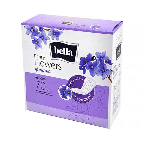 Прокладки ежедневные "Bella Panty Flowers" Фиалка 70 шт. 